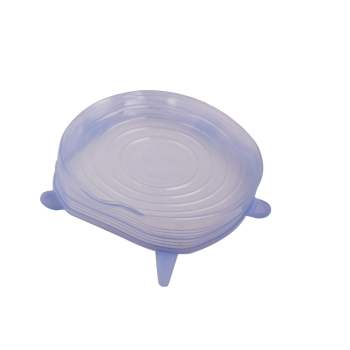 6pcs Safe Food Grade Silicone Insta Lids Suction Lid-bowl Cover Stretch Lids