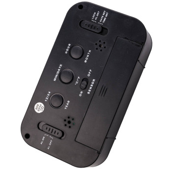 Black Digital LCD Snooze Electronic Alarm Clock with Backlight Light Control