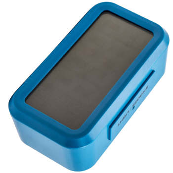 Blue Digital LCD Snooze Electronic Alarm Clock with Backlight Light Control