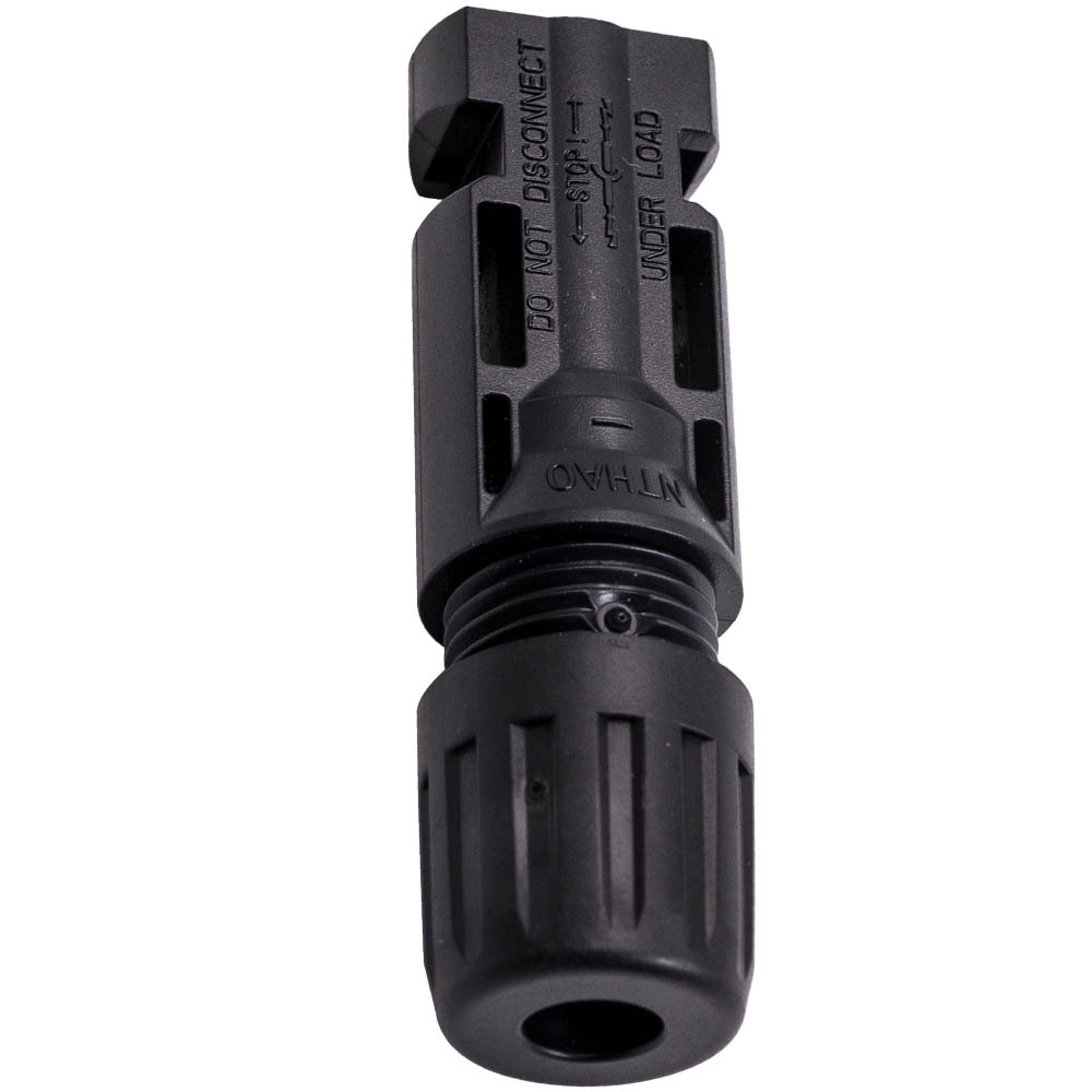 10 pairs Male Female Wire PV Cable Connector Set Solar Panel Black MC4 30A