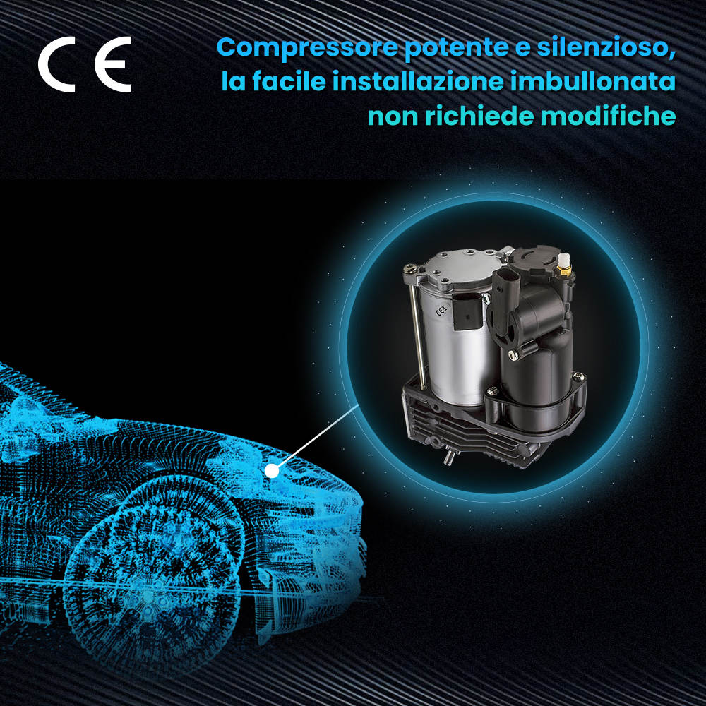 Compatibile per BMW 5 E61 04-10 Compressore Sospensioni Pneumatiche regolazione del livello