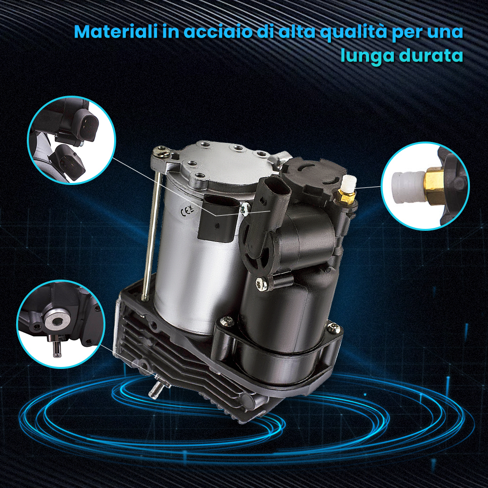 Compatibile per BMW 5 E61 04-10 Compressore Sospensioni Pneumatiche regolazione del livello