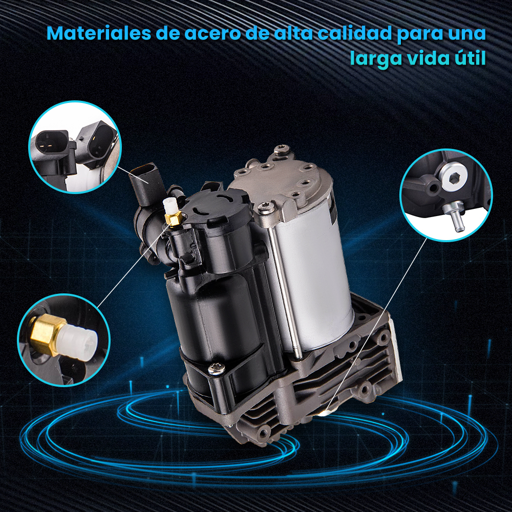 Compatible para BMW X5 (E70)X6 (E71)Suspensión Neumática Compresor + Relé 37206789