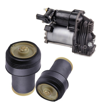 2x Suspension Neumatica Aire Muelle Luftfeder + compresor compatible para BMW X5 E70 X6 E71