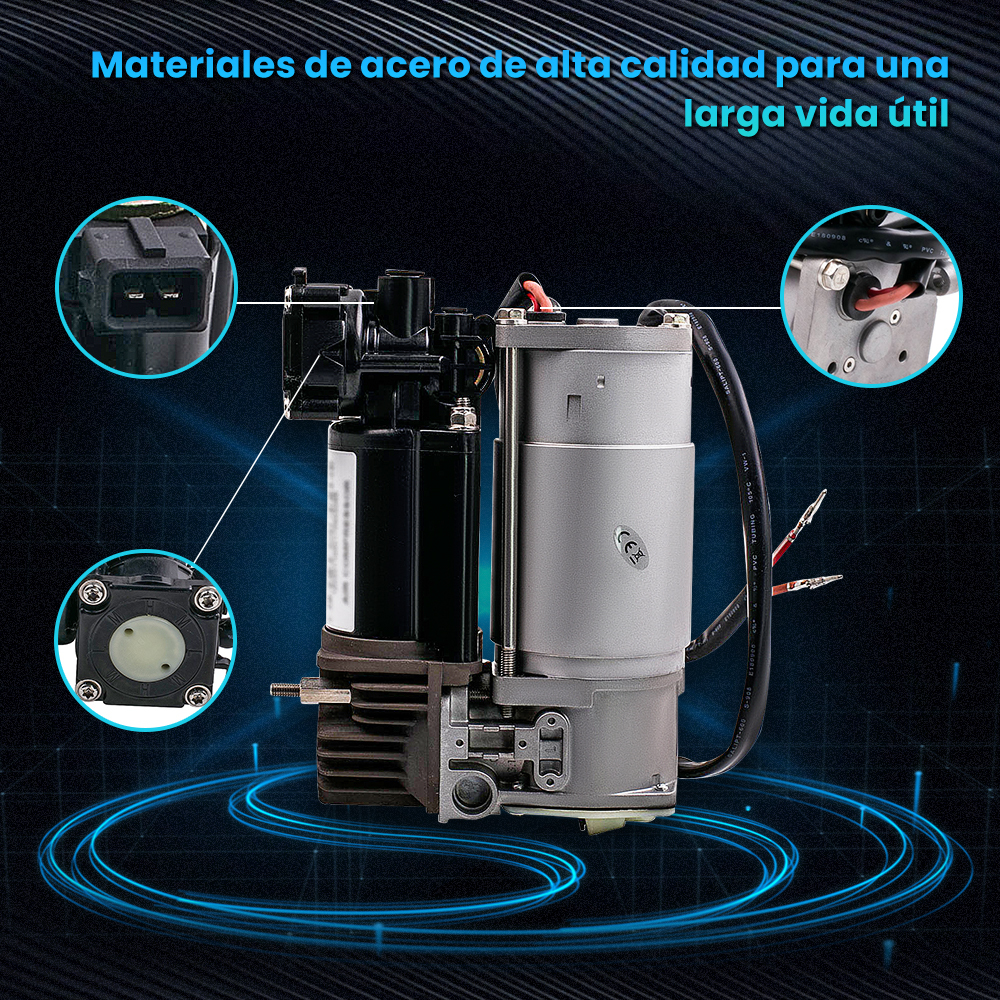 Compatible para BMW X5 E53 4-Corner Airmatic Air Suspension Compressor Pump 37226787617