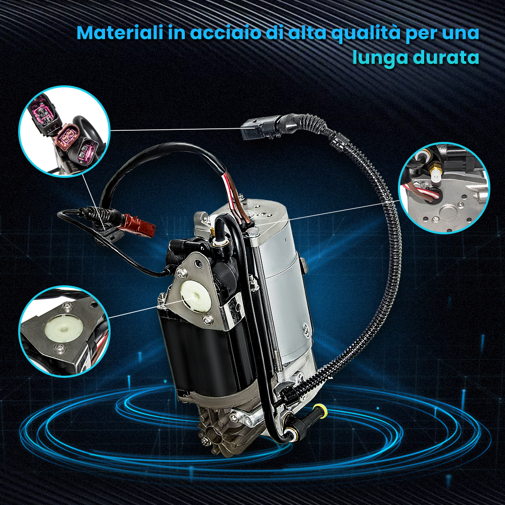 Compatibile per Bentley Continental VW Phaeton 3D0616005 Compressore Sospensioni Pneumatiche