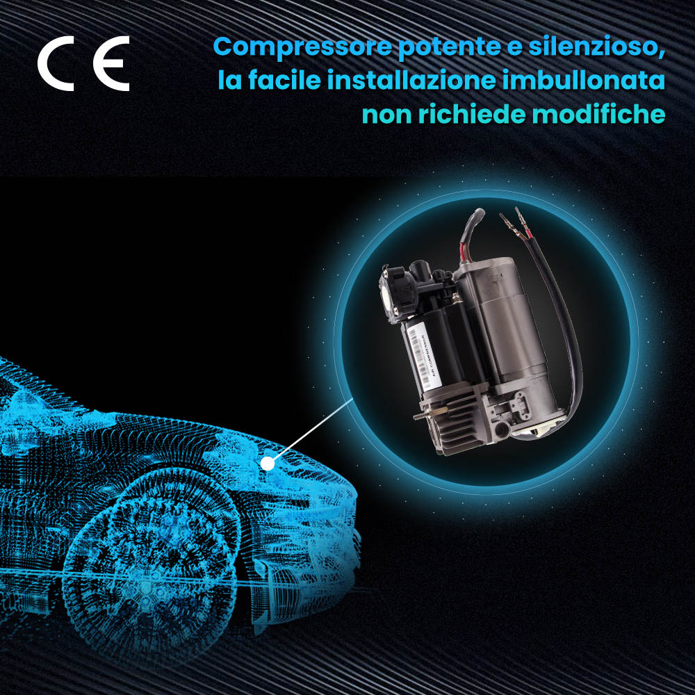 Per Range compatibile per Rover MK 3 Aria Sospensione Compressore Pompa RQL000014 - 2002-2010