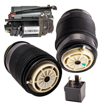 Rear Suspension 2 Air Bags + Compressor compatible for Mercedes E-CLASS W212 High Quality