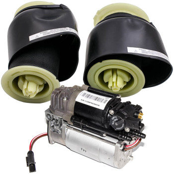 Pair suspension pneumatique Luftfeder + Compressor Pump compatible pour BMW 5er F10 F07 F11