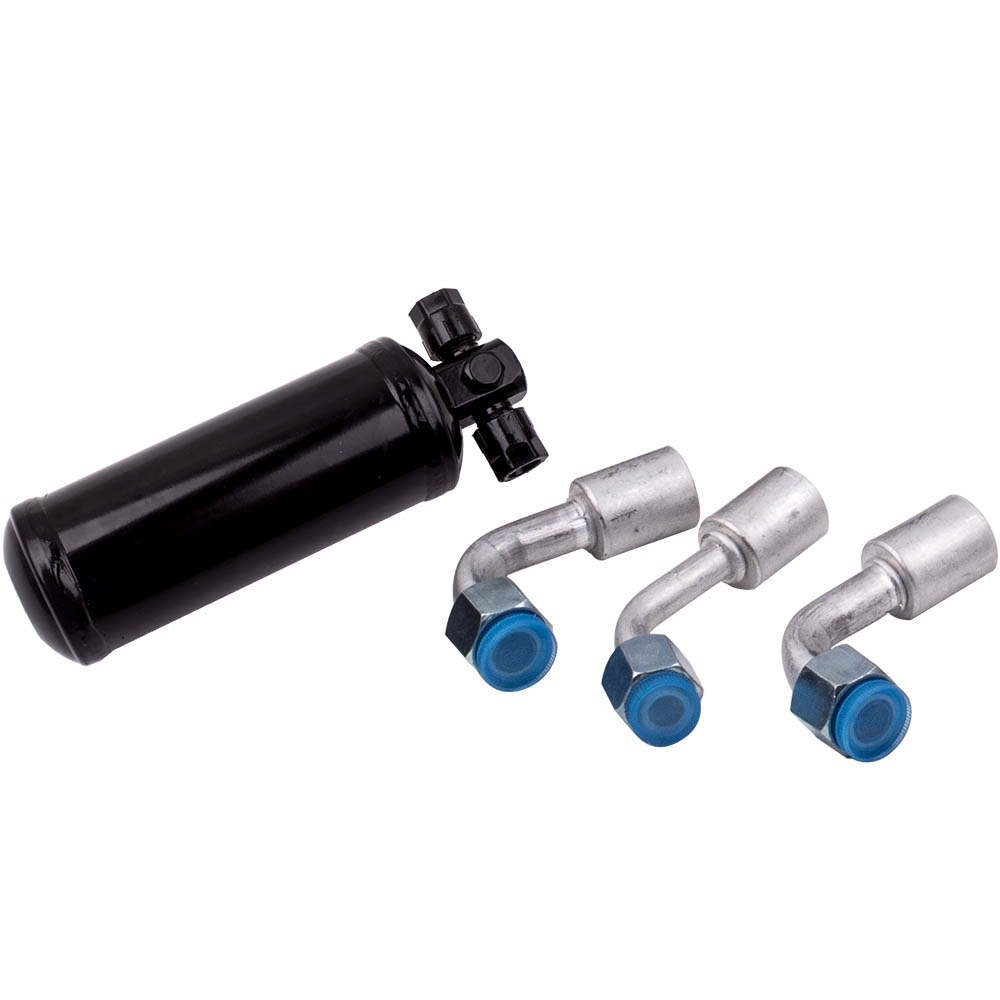 Kit tubo Aria Condizionata Tubi compatibile per AC O-Ring W/ Drier Raccordo Beadlock Kits