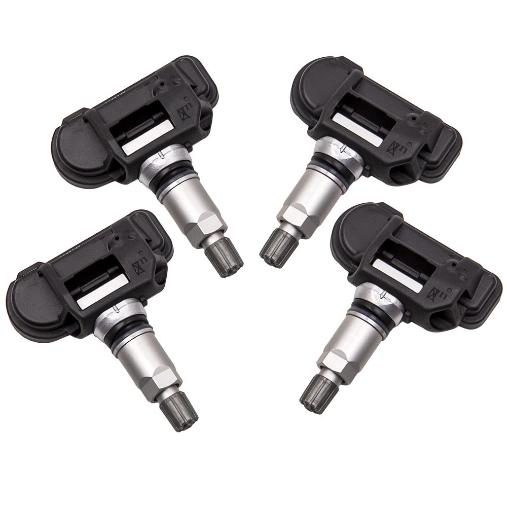 Compatible for Mercedes Benz A0009050030 Black 4 Pcs TPMS Tire Pressure Monitor Sensors 