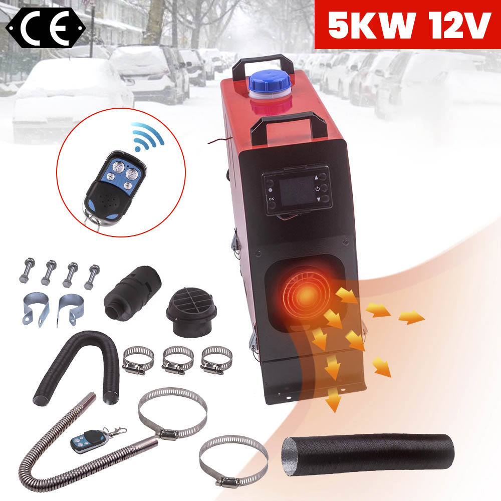 Diesel Heater 5KW LCD Remote 1KW-5KW 12V diesel heater for Van Lorry MotorHomes Car Boat SUV