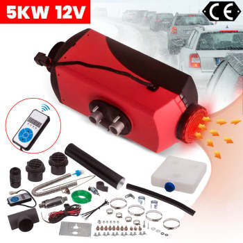 Diesel Heater 12V 5KW Digital Switch 10LTank diesel heater for Van Lorry Boat Van Thermostat
