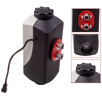 12V 5KW Calentador de aire diesel 10L Silenciador de tanque Fliter T-Piece Motor de interruptor digital