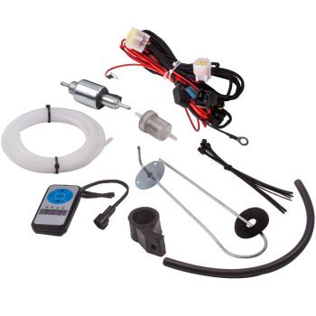 12V 5KW Calentador de aire diesel 10L Silenciador de tanque Fliter T-Piece Motor de interruptor digital