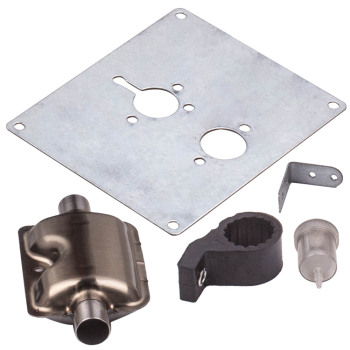 12V 5KW Calentador de aire diesel 10L Silenciador de tanque Fliter T-Piece Motor de interruptor digital