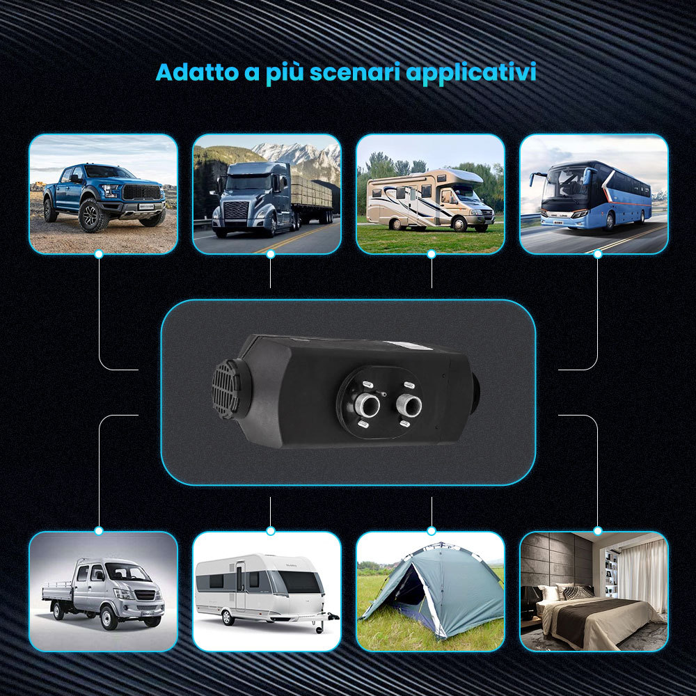Termoventilatore 2KW Diesel Riscaldamento 12V Riscaldamento Parcheggio per Auto Camion Autobus Termoventilatore 2KW Diesel Riscaldamento 12V Riscaldamento Parcheggio per Auto Camion Autobus