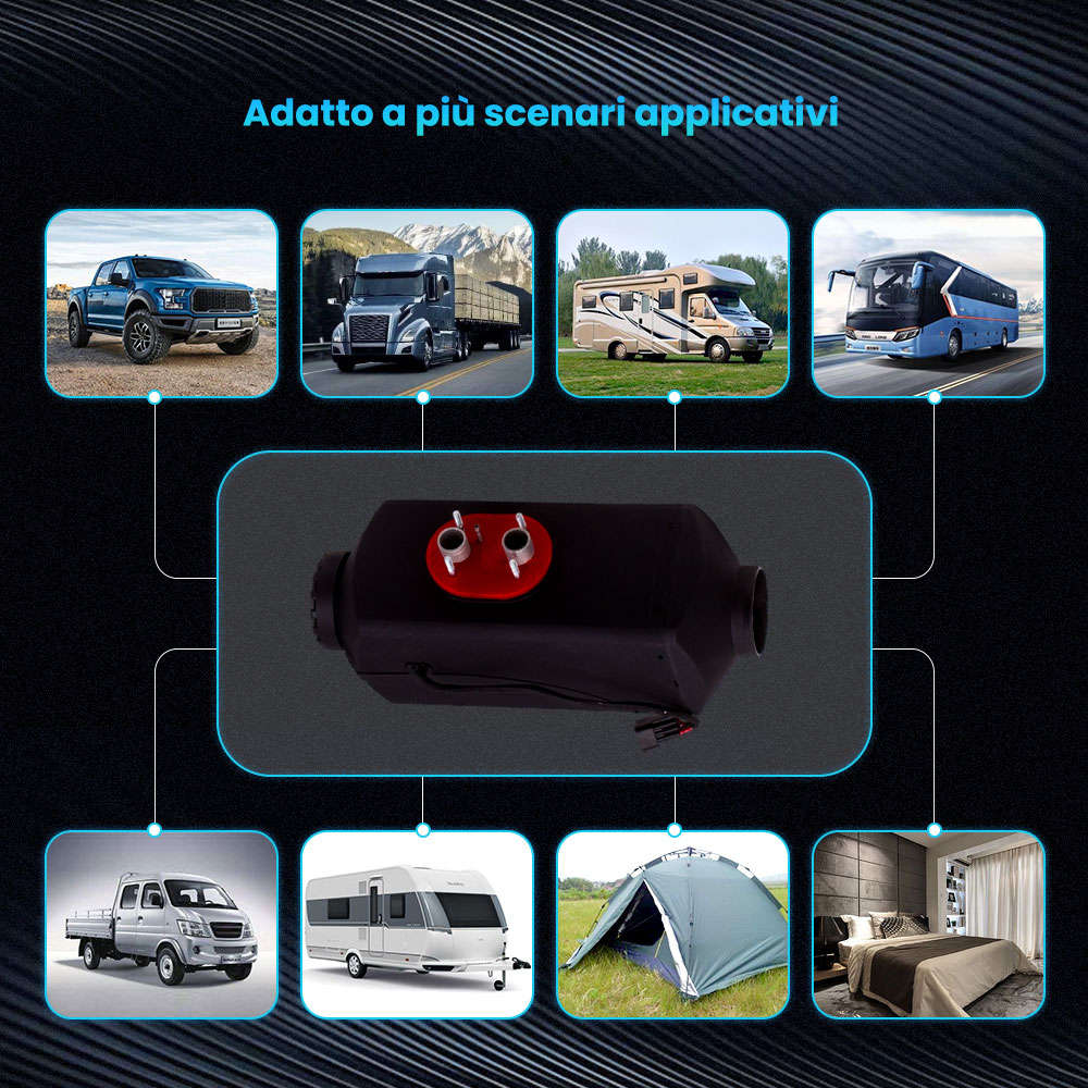 5KW 12V LCD Air Diesel Car Heater Riscaldatore per Auto Camion 10L Tank