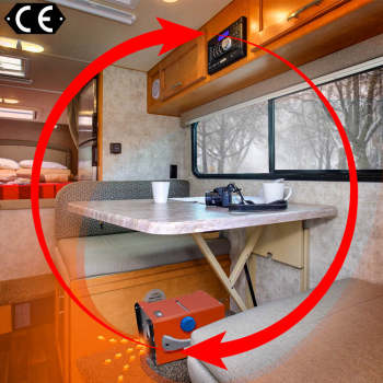 Diesel Heater LCD Monitor 1KW-8KW 12V diesel heater for Van Trucks Lorrys Boats Bus Car Red