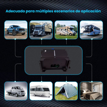 Calentador de estacionamiento de aire diesel 12V 5KW-8KW con 4 orificios + interruptor LCD para camioneta pickup