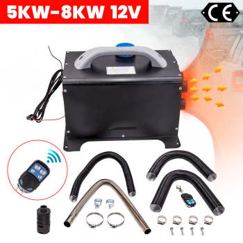 Diesel Heater LCD Remote 1KW-8KW 12V diesel heater for Van Trucks MotorHomes Boats Bus 4 Holes