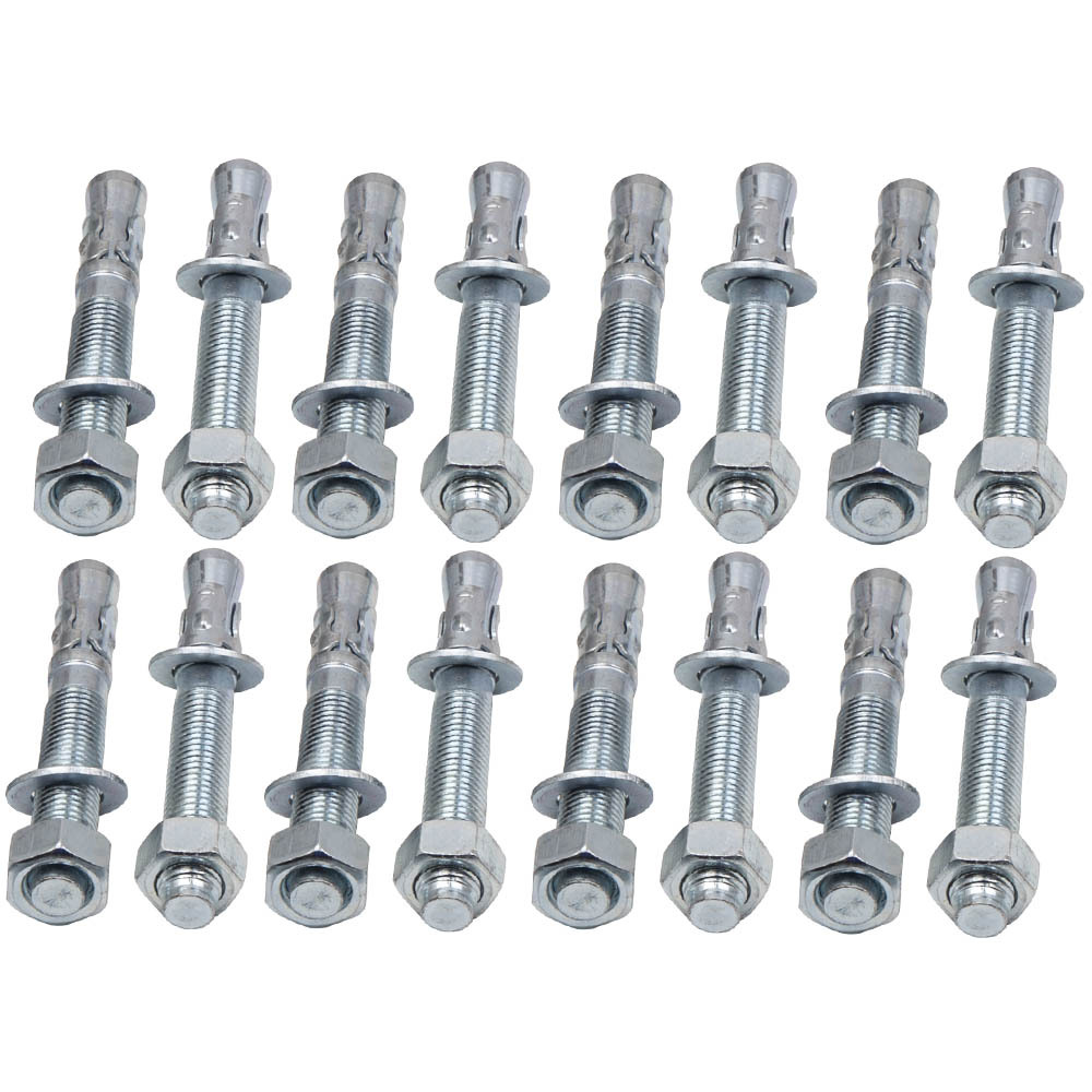 Lift Installation install Kit 16 Wedge Anchor Bolts 30 pack shims w/ Warranty
