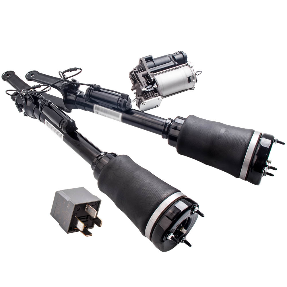 Compatible for Mercedes ML GL W164 Set of Front Rear Left Right Air Suspension Struts W/ADS