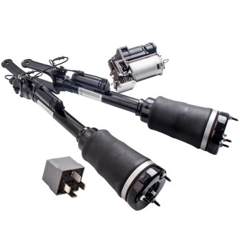 Compatible for Mercedes ML GL W164 Set of Front Rear Left Right Air Suspension Struts W/ADS