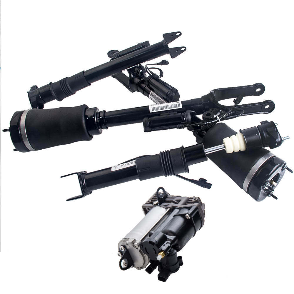 4x Front Right Shocks Struts and Compressor compatible for Mercedes W164 X164 1643200731