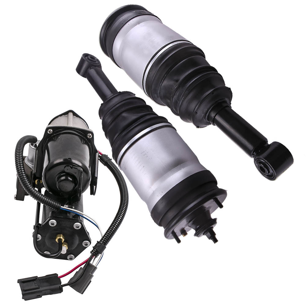 2X Posteriore Ammortizzatori Ad Aria + Compressore Per Range compatibile per Rover Sport Lr3 Lr4