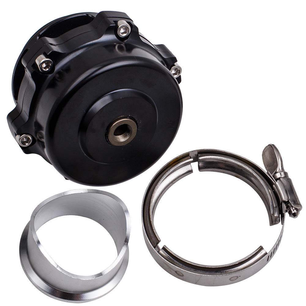 Kit de soupape de décharge universelle 50 mm Turbo Super Charge BOV Kit de soupape de décharge Noir NOUVEAU
