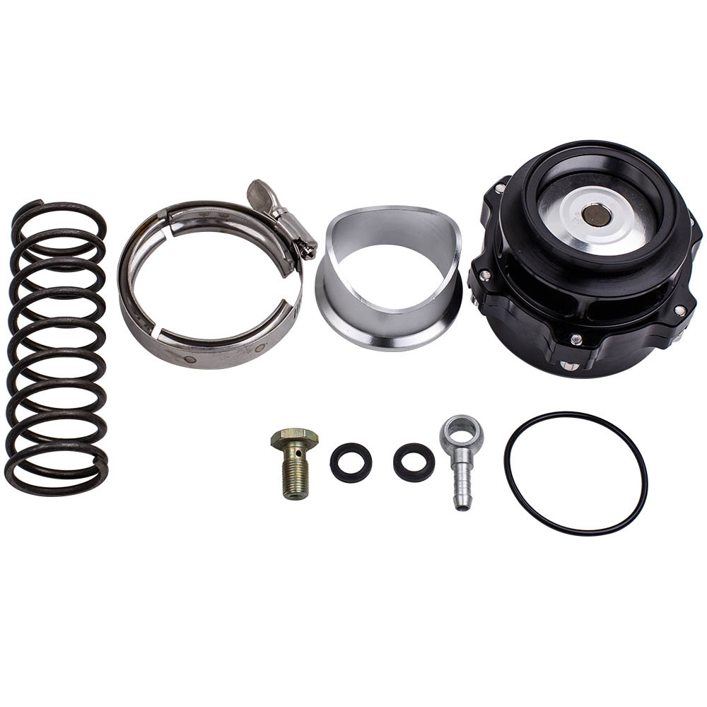 50MM V-BAND Turbo compatible for Charger Blow Off Valve BOV DUMP VALVE with 2 Springs   