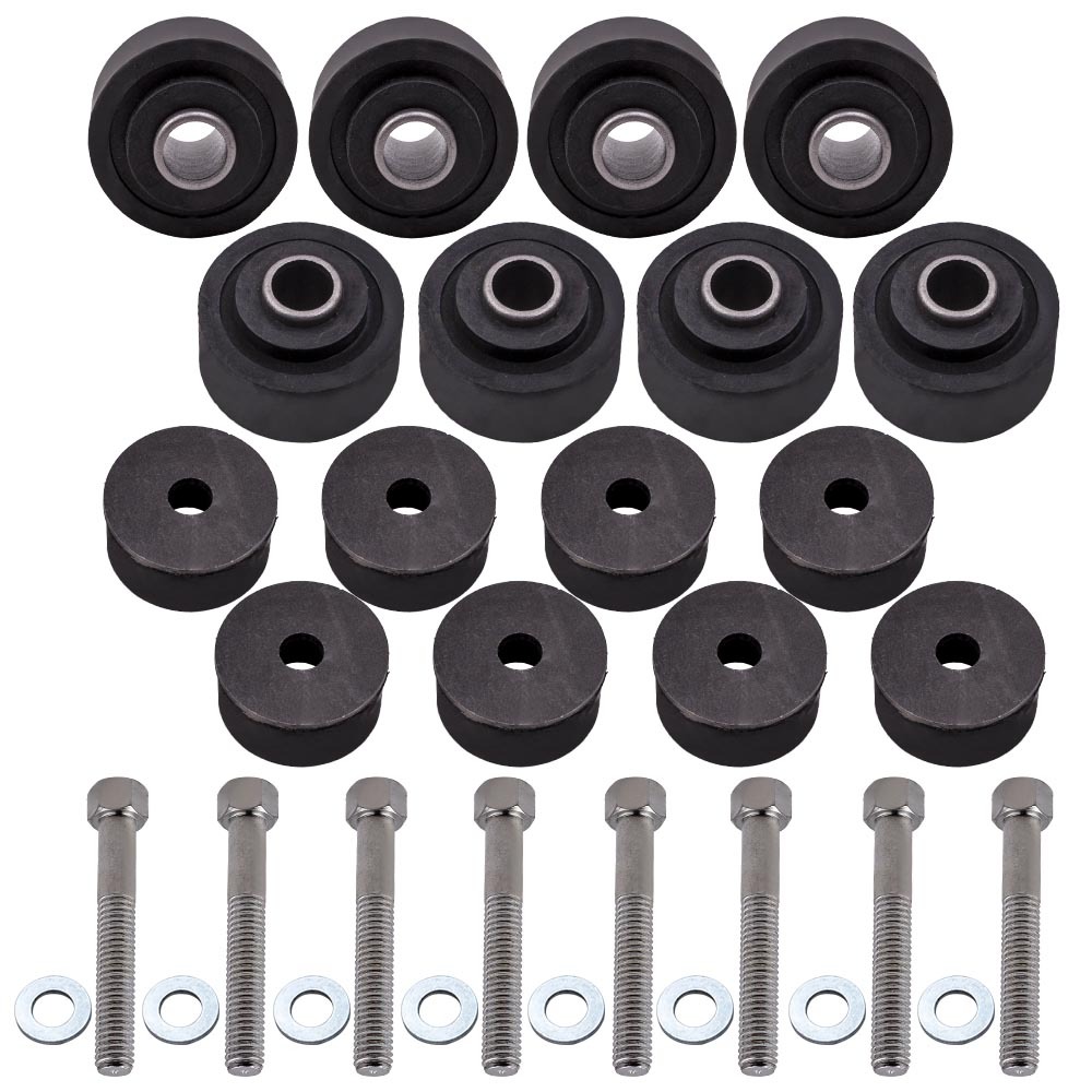 Body Mount Rubber Cushion Bolts Kit For Holden HQ HJ HX HZ Sedan Wagon Coupe