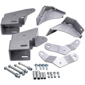 Front Control Arm Drop Bracket Kit compatible for Jeep Cherokee XJ 1984-2001 Minor drilling suspension arms