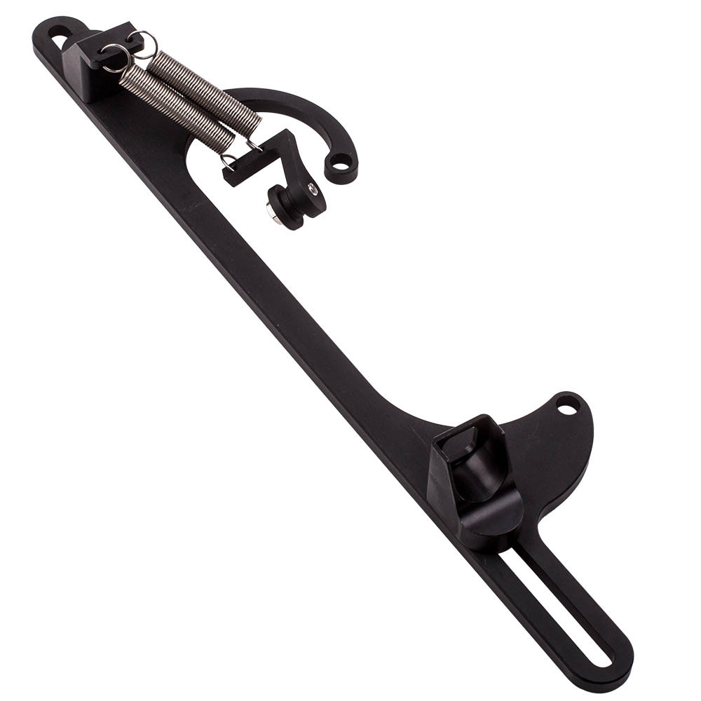 Black Aluminum Throttle Cable Carb Bracket Kit For 4150 4160 Carb 350 402 SBC