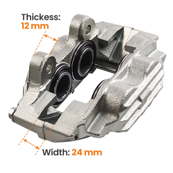 2 Front Disc Brake Caliper Calipers compatible for Toyota Hilux LN106 LN107 LN111 LN130 4x4