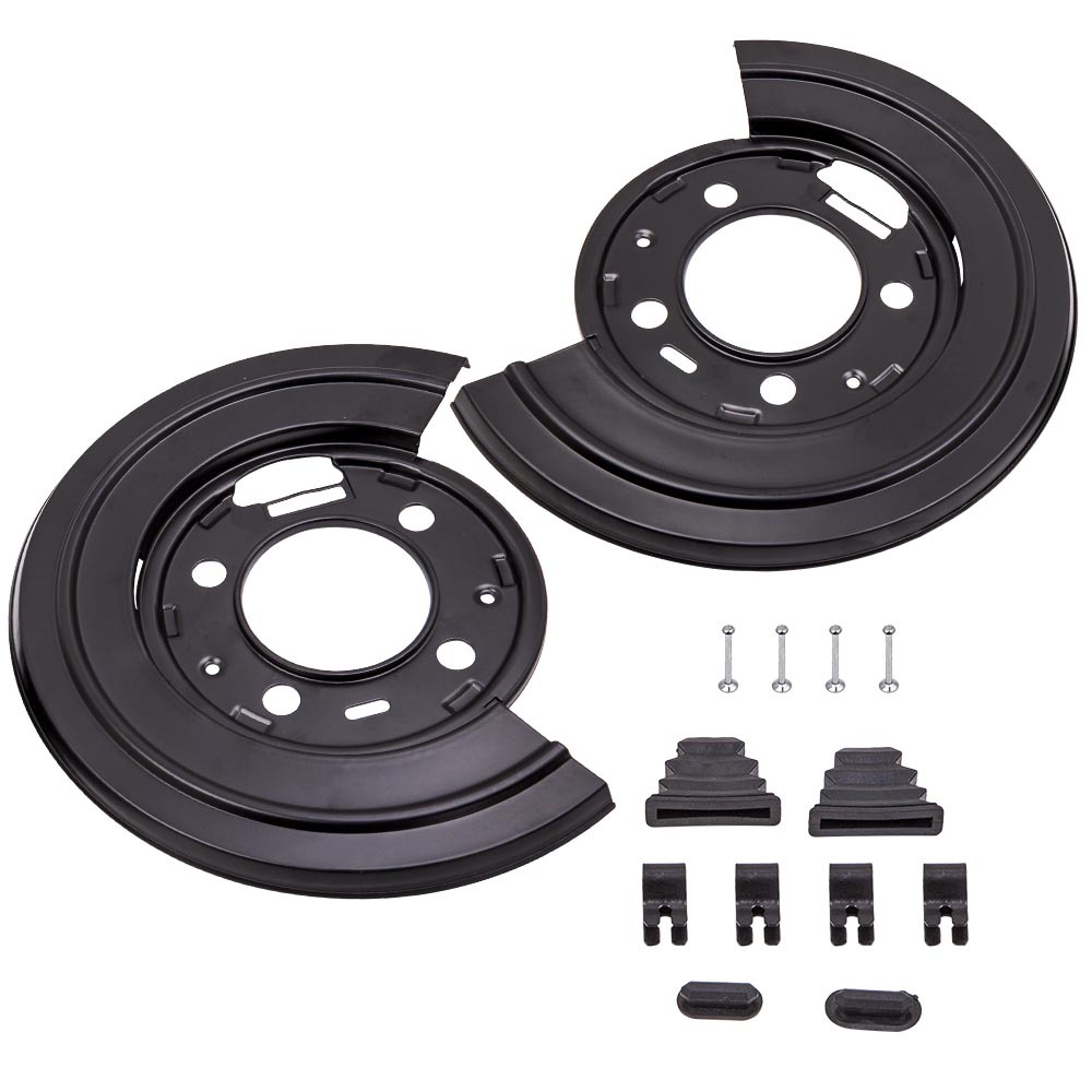 Compatible for Ford F250 F350 F450 Excursion Rear Brake Dust Shield Backing Plates Pair