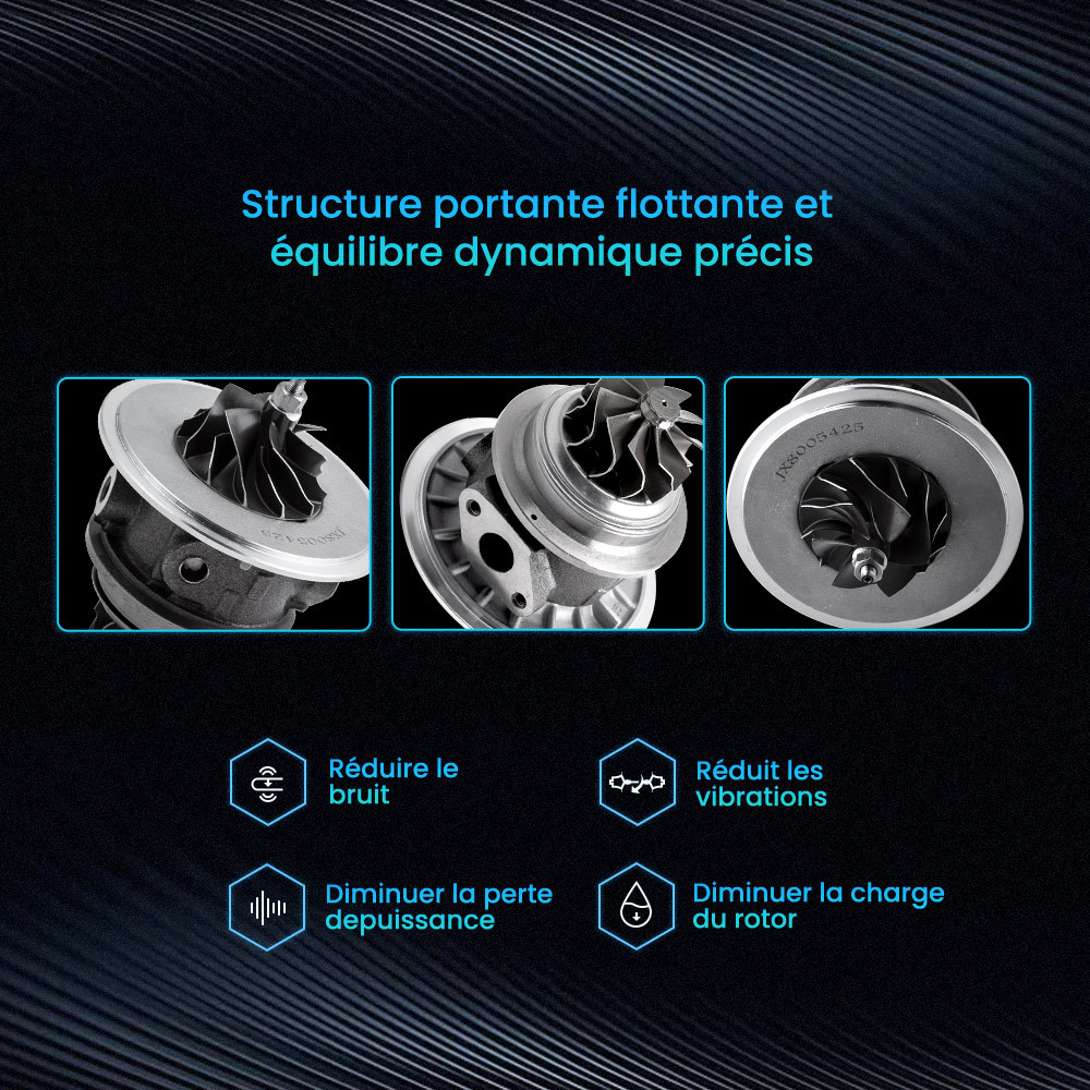 Turbo cartouche CHRA compatible pour Subaru Impreza VF35 RHF55 STI DOHC VF39 RHF55 2.5L