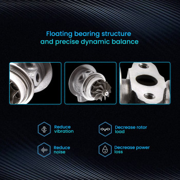 Turbo Cartridge Chra Core compatible for Ford C-Max compatible for Fiesta VI compatible for Focus compatible for Peugeot Boxer III 49131