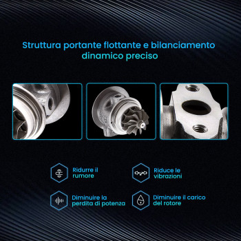 Compatibile per Transit VI/Jumper/Ducatz/Boxter TD03 49131-58450 Turbocharger Cartuccia Char