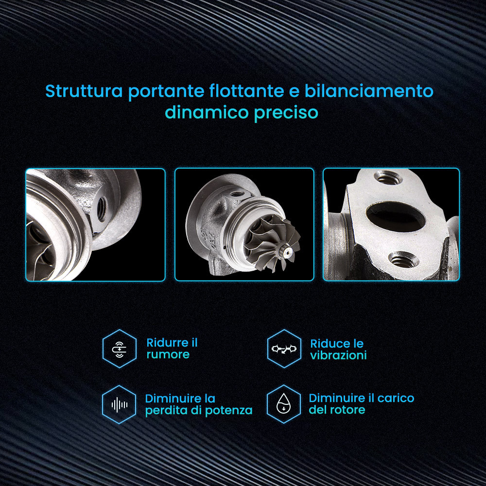 Compatibile per Transit VI/Jumper/Ducatz/Boxter TD03 49131-58450 Turbocharger Cartuccia Char Compatibile per Transit VI/Jumper/Ducatz/Boxter TD03 49131-58450 Turbocharger Cartuccia Char
