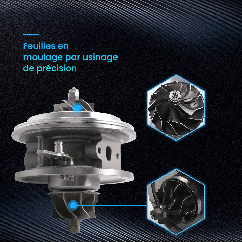 Turbo CHRA CartoucheTurbocrompresseur Core compatible pour HYUNDAI H1 2.5 CRDi 282004A480