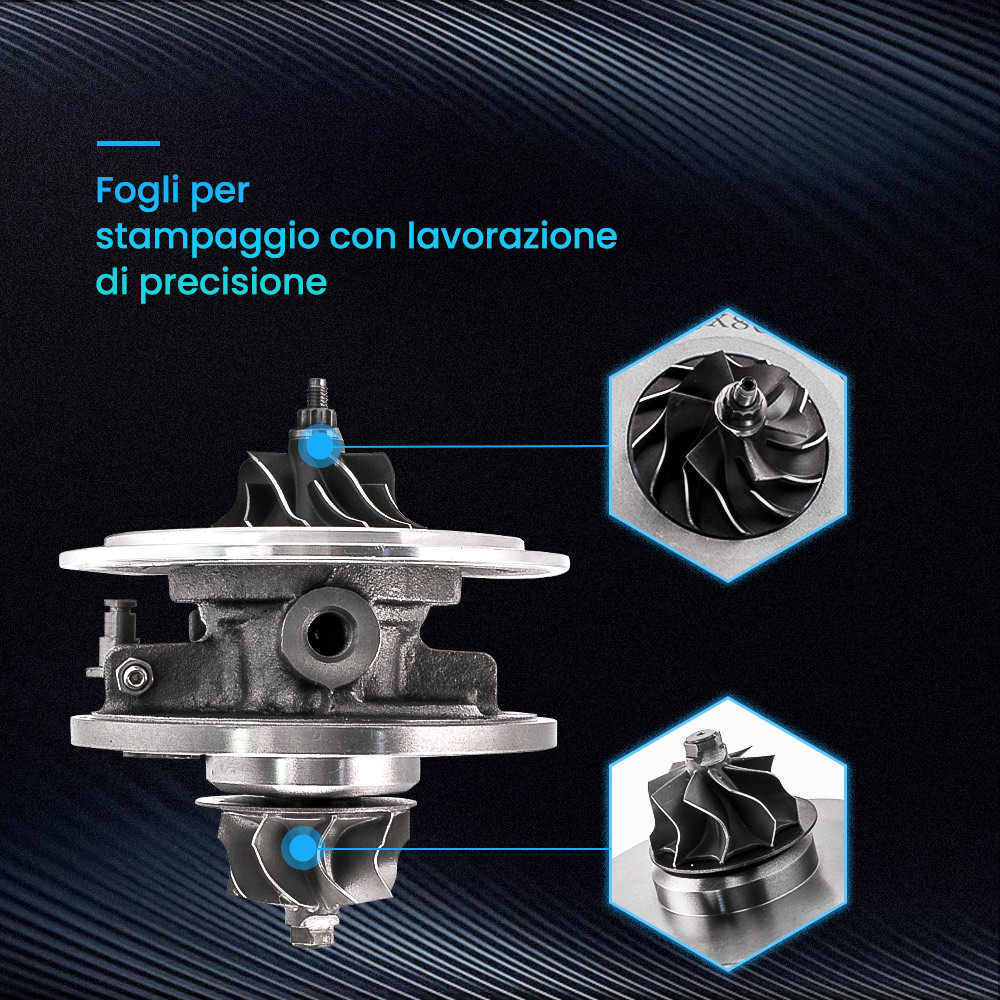 Compatibile per Mitsubishi Carisma 1.9 DI-D HP 708639 per GT1749V Cartuccia CHRA per turbocompressore Compatibile per Mitsubishi Carisma 1.9 DI-D HP 708639 per GT1749V Cartuccia CHRA per turbocompressore