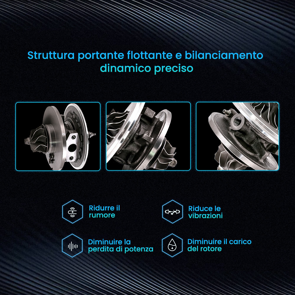 Compatibile per Mitsubishi Carisma 1.9 DI-D HP 708639 per GT1749V Cartuccia CHRA per turbocompressore Compatibile per Mitsubishi Carisma 1.9 DI-D HP 708639 per GT1749V Cartuccia CHRA per turbocompressore