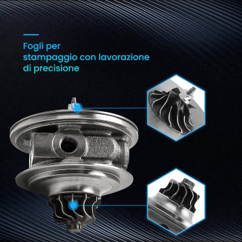 COREASSY TURBINA compatibile per SMART BENZINA 600/700CC NUOVO 708837 724961 Turbo Cartridge