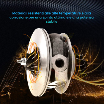 COREASSY TURBINA compatibile per SMART BENZINA 600/700CC NUOVO 708837 724961 Turbo Cartridge