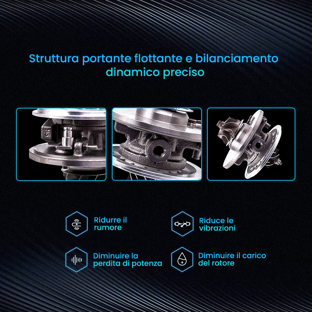 Per GT1749V Turbo Cartridge CHRA compatibile per Audi A4 A6 1.9L 130HP 717858-5009S /  712077 Per GT1749V Turbo Cartridge CHRA compatibile per Audi A4 A6 1.9L 130HP 717858-5009S /  712077