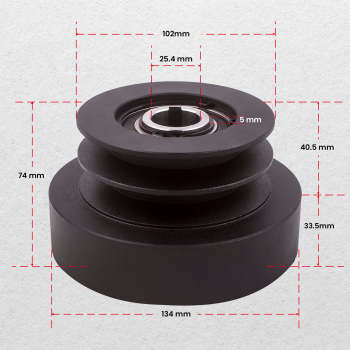 Centrifugal Pulley Clutch 25.4mm 1 inch Bore 8-16HP Fit Belt Section 2A 2B 200630