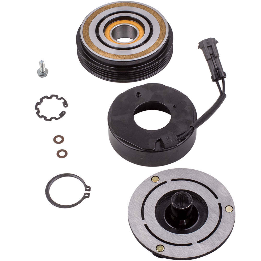 A/C Compressor Clutch Kit Pulley Coil compatible for Chevy Silverado