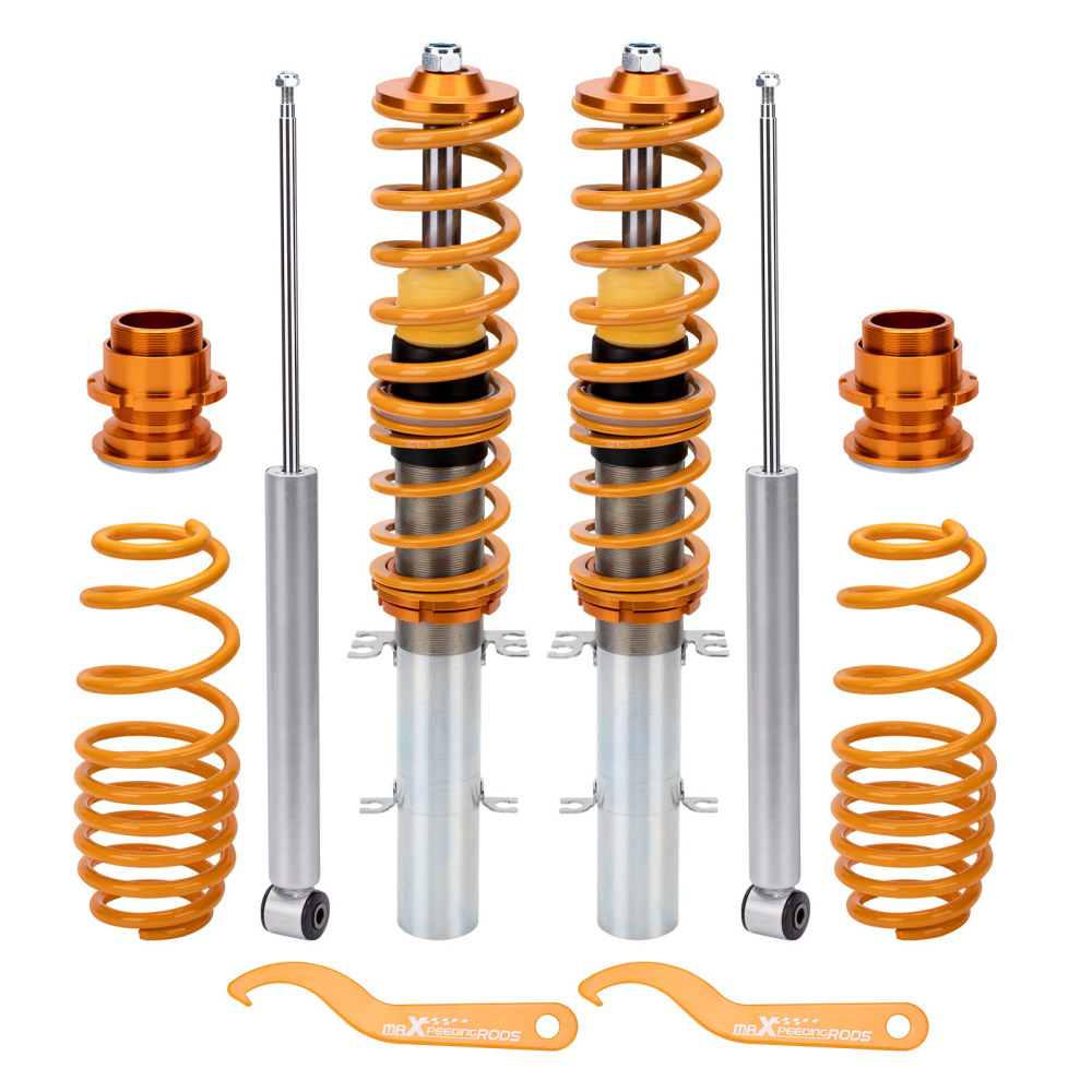 Compatible for VW Golf Mk4 1.4 1.6 1.8 1.8T 1.9SDi 1.9TDi Coilovers Suspension Struts Kit Lowering Kit